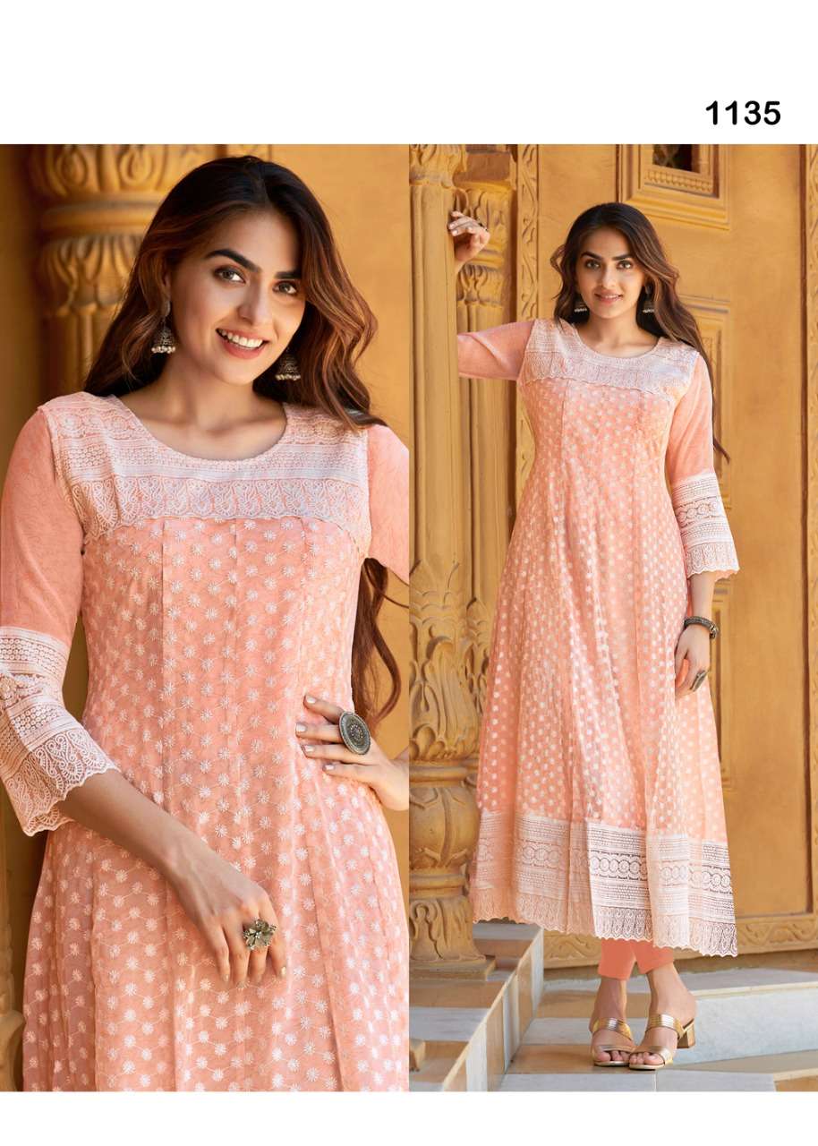 S3forever-eliza-fabric-georgette- Heay -Carzy Print-front Work Anarkali-long-gown-kurti-1135